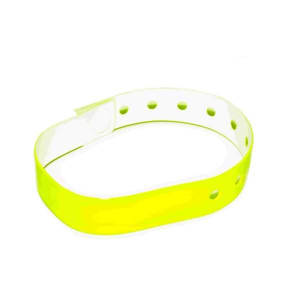 vinilovyj braslet neon yellow